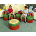 Canapea Sofa Buburza LadyBug SunFlower cu 2 locuri SoftTouch - Inapoi la Naura - Back To Nature 